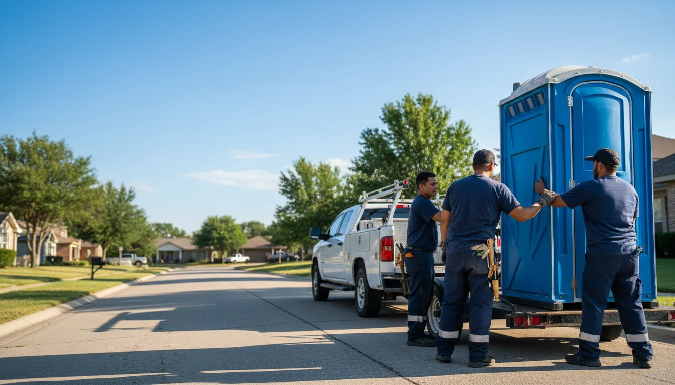 Portable Toilet Rental in Red Rock, OK near me